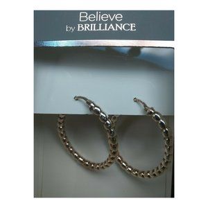 twisted hoop Earrings rose gold